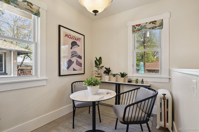 916 Adams St, Denver, CO 80206 - dining space featuring baseboards