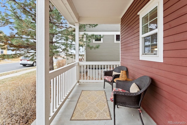 balcony with a porch