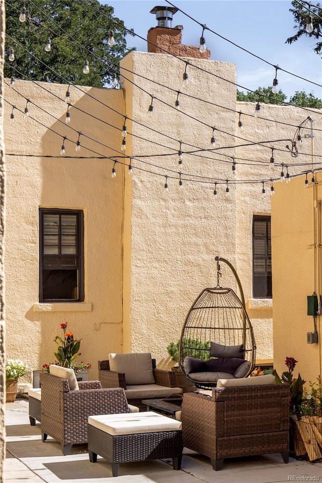 view of patio / terrace featuring an outdoor hangout area