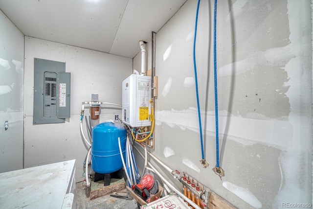 utility room featuring electric panel