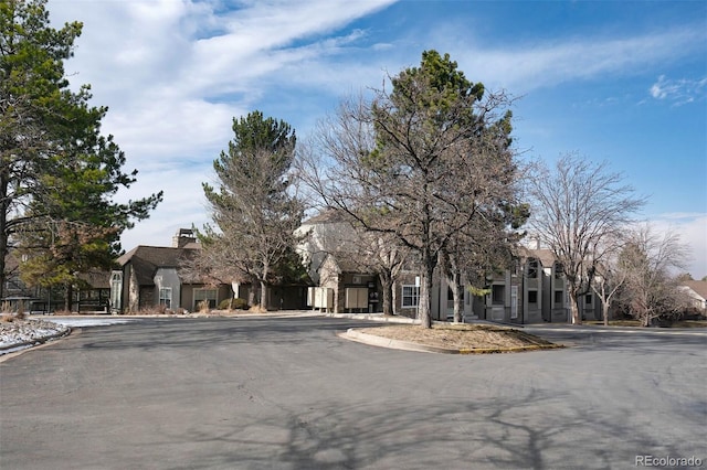 view of road with curbs