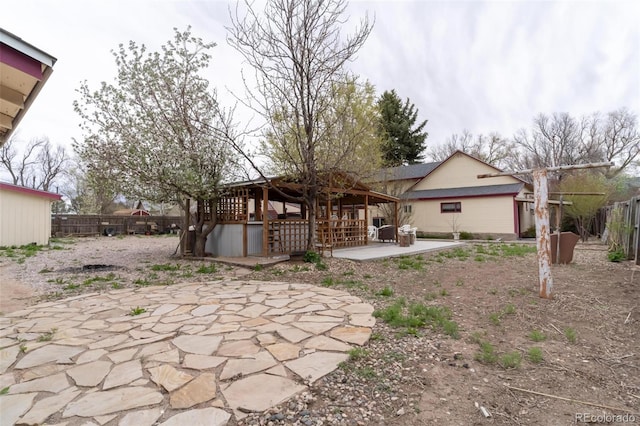 view of yard with a patio area