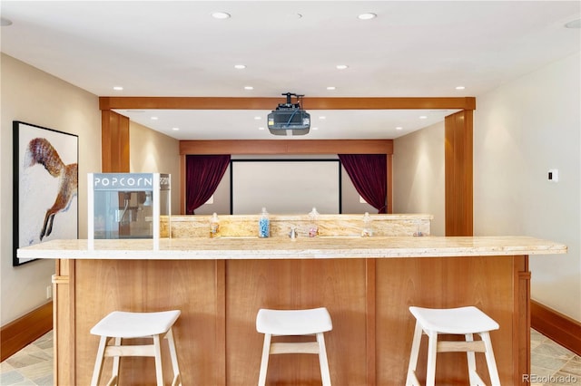 6455 Dakota Ridge Dr, Golden, CO 80403 - cinema featuring recessed lighting and baseboards