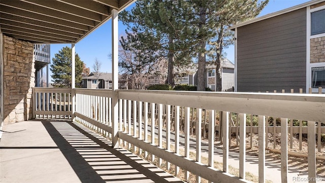 view of balcony