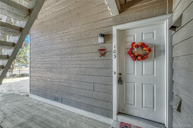 view of entrance to property