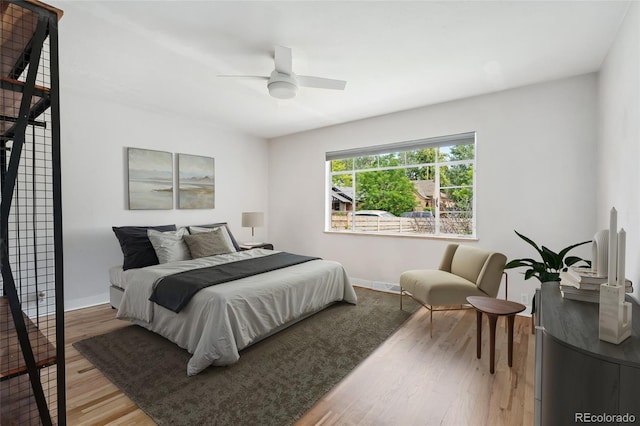 1579 Fairfax St, Denver, CO 80220 - bedroom with wood finished floors and ceiling fan