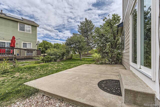 view of patio / terrace featuring a deck