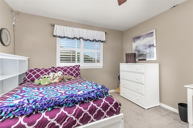 6690 S Fenton St, Littleton, CO 80123 - bedroom featuring a ceiling fan, baseboards, and light colored carpet