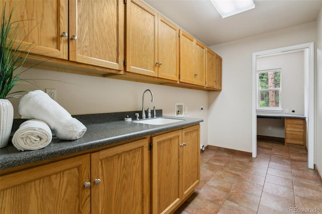 19770 Roaming Dr, Colorado Springs, CO 80908 - laundry area with cabinet space, washer hookup, and hookup for an electric dryer