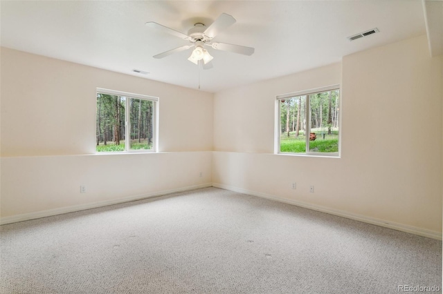 19770 Roaming Dr, Colorado Springs, CO 80908 - spare room featuring carpet and ceiling fan