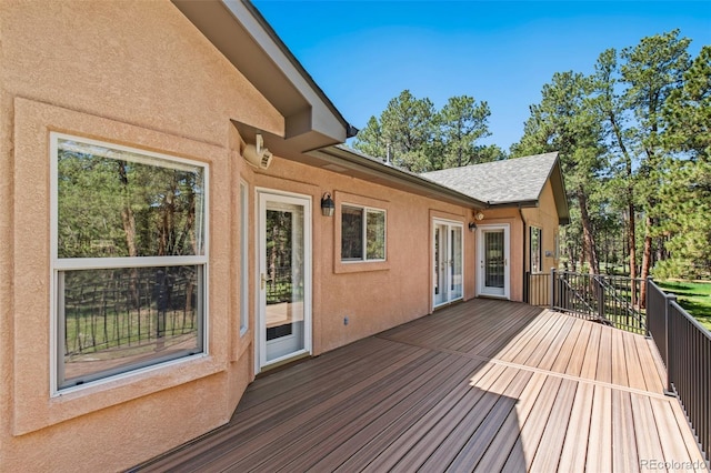 19770 Roaming Dr, Colorado Springs, CO 80908 - view of wooden terrace