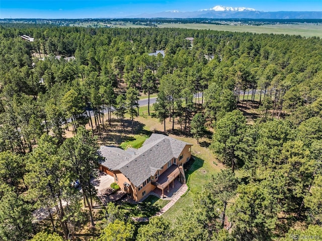 19770 Roaming Dr, Colorado Springs, CO 80908 - view from above of property featuring a heavily wooded area