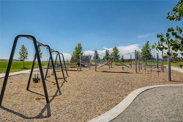 view of jungle gym