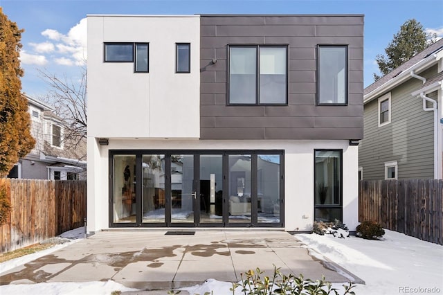 rear view of property with a patio