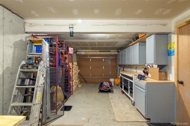 storage with a garage