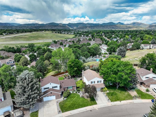 9356 W Geddes Pl, Littleton, CO 80128 - aerial perspective of suburban area featuring mountains