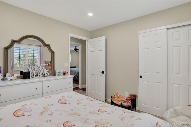 9356 W Geddes Pl, Littleton, CO 80128 - bedroom with a closet and recessed lighting