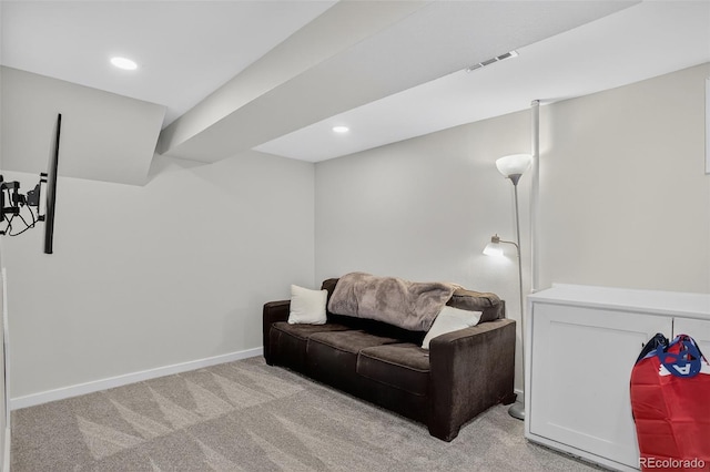 9356 W Geddes Pl, Littleton, CO 80128 - sitting room with carpet and recessed lighting