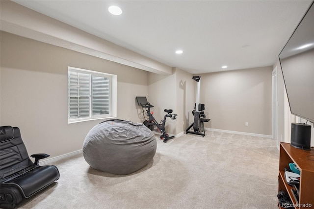19760 W 59th Dr, Golden, CO 80403 - workout room with recessed lighting and carpet