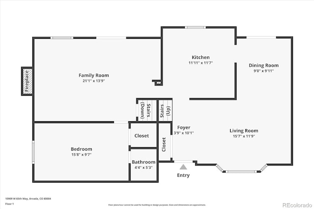 10909 W 65th Way, Arvada, CO 80004 - floor plan / room layout