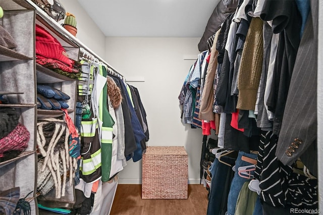 3881 S Bahama St, Aurora, CO 80013 - spacious closet with wood finished floors