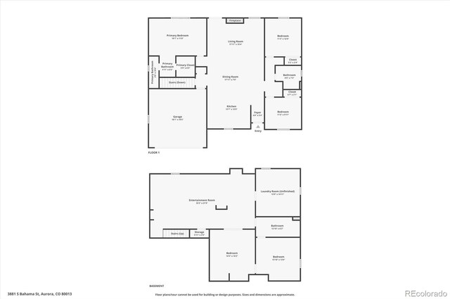 3881 S Bahama St, Aurora, CO 80013 - property floor plan