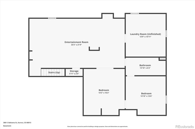 3881 S Bahama St, Aurora, CO 80013 - home floor plan