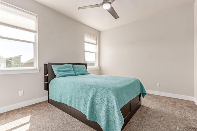 5834 Beeler Ct, Denver, CO 80238 - carpeted bedroom featuring baseboards and a ceiling fan