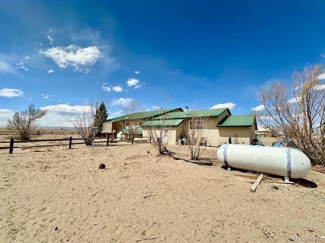 exterior space featuring a rural view