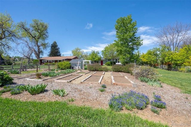 1322 Wicklow St, Boulder, CO 80303 - view of yard with a vegetable garden