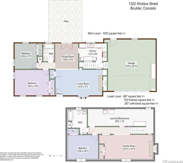 1322 Wicklow St, Boulder, CO 80303 - property floor plan