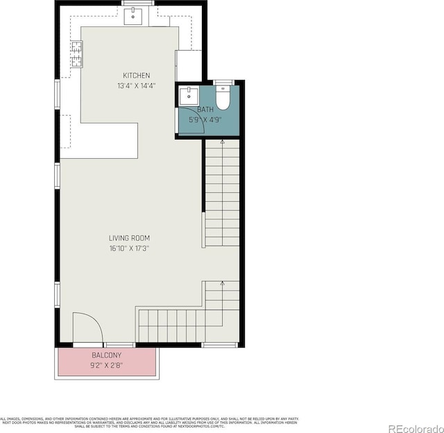 2726 Federal Blvd Unit 1, Denver, CO 80211 - view of home floor plan