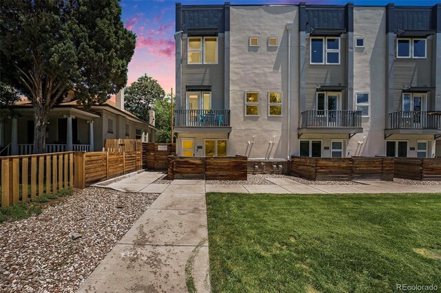 2726 Federal Blvd Unit 1, Denver, CO 80211 - view of back of house at dusk