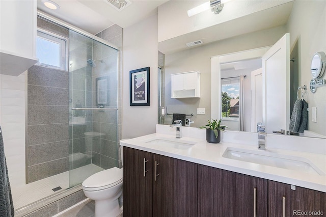 2726 Federal Blvd Unit 1, Denver, CO 80211 - full bath with double vanity and a shower stall