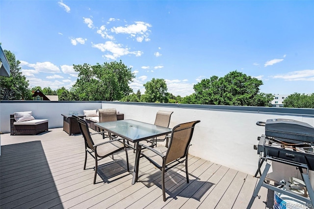2726 Federal Blvd Unit 1, Denver, CO 80211 - deck featuring area for grilling and outdoor dining area