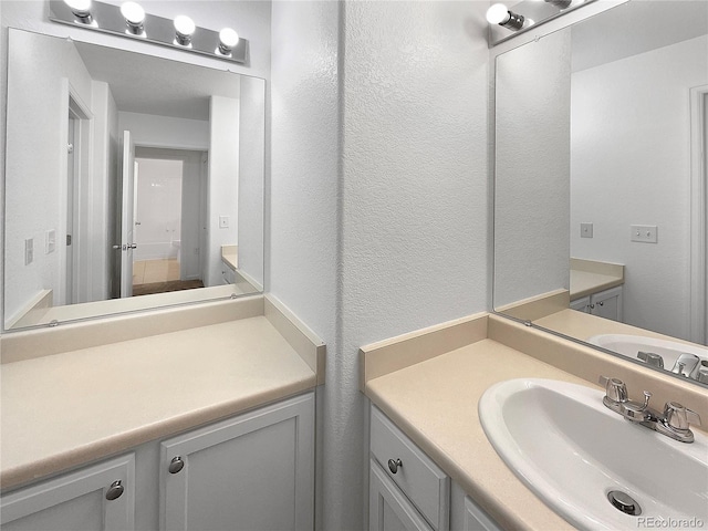 bathroom with vanity