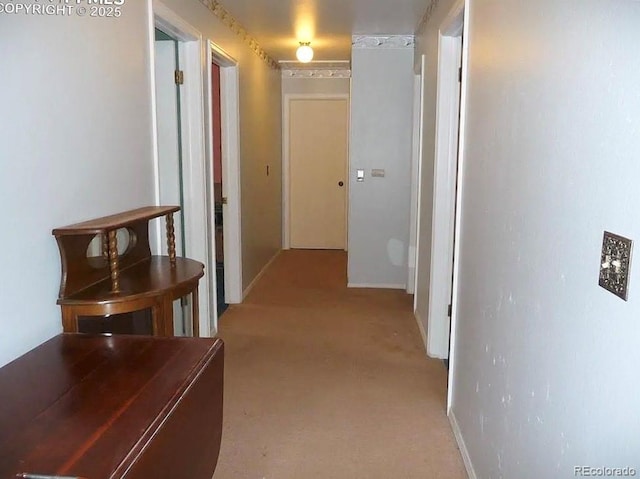 4307 Valli Vista Rd, Colorado Springs, CO 80915 - corridor with light carpet