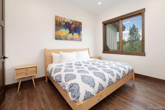 166 Hay Meadow Dr, Fraser, CO 80442 - bedroom with baseboards, wood finished floors, and recessed lighting