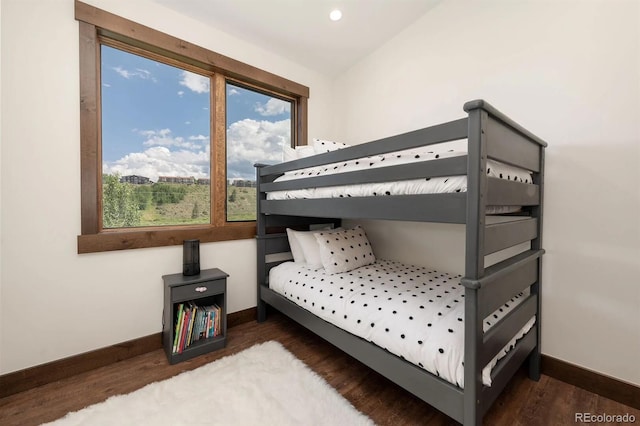 166 Hay Meadow Dr, Fraser, CO 80442 - bedroom with baseboards, wood finished floors, and recessed lighting