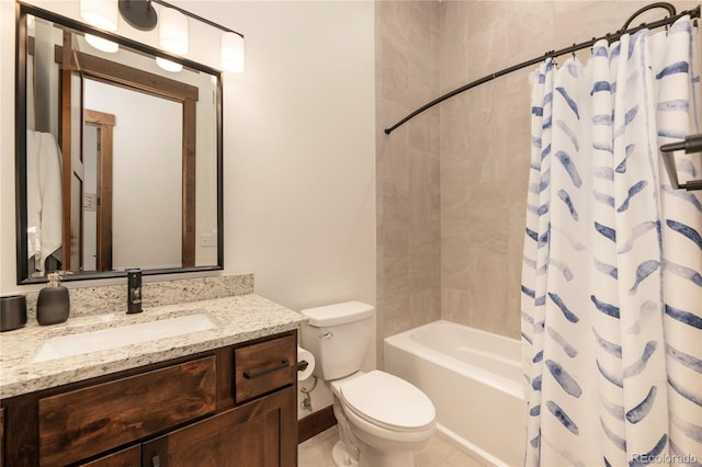 166 Hay Meadow Dr, Fraser, CO 80442 - full bathroom with vanity, toilet, shower / tub combo, and tile patterned flooring