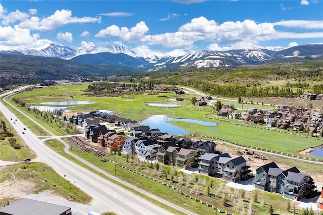 166 Hay Meadow Dr, Fraser, CO 80442 - aerial perspective of suburban area featuring a water and mountain view