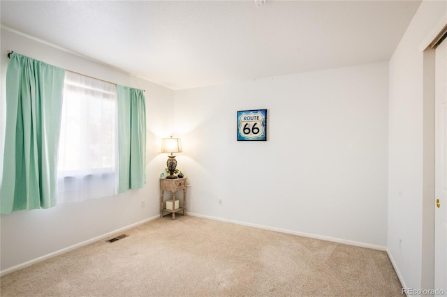 view of carpeted empty room