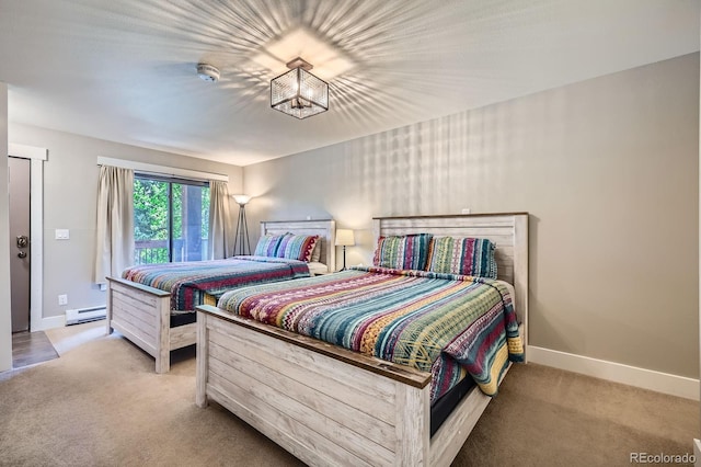 815 Columbine Rd Unit 22, Breckenridge, CO 80424 - bedroom featuring a baseboard radiator and carpet flooring