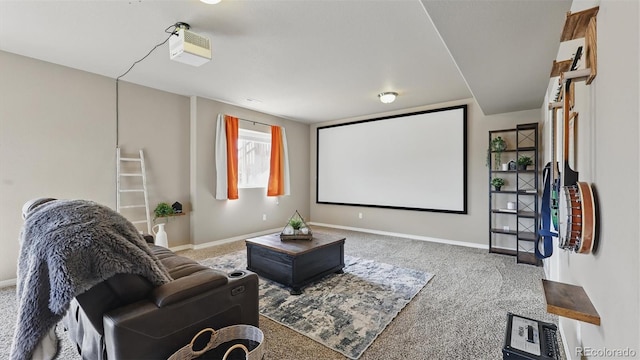 8308 Needle Drop Ct, Colorado Springs, CO 80908 - home theater room with carpet floors