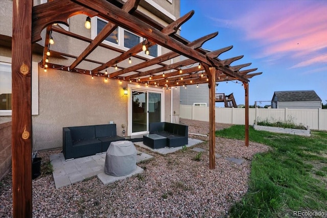 8308 Needle Drop Ct, Colorado Springs, CO 80908 - view of patio with a pergola