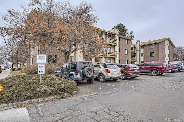 view of uncovered parking lot