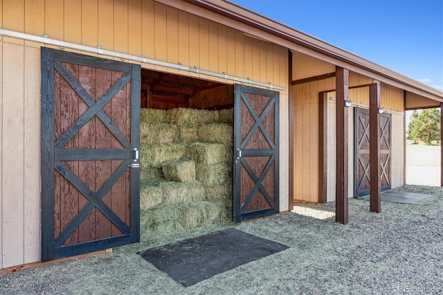 view of stable