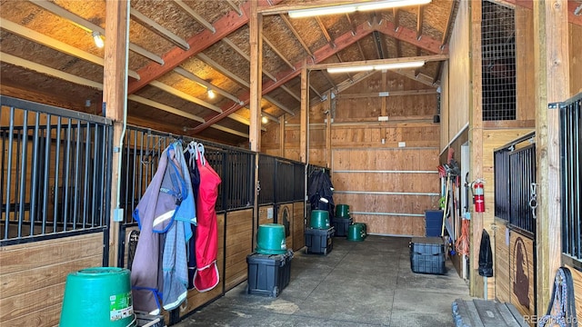 view of horse barn