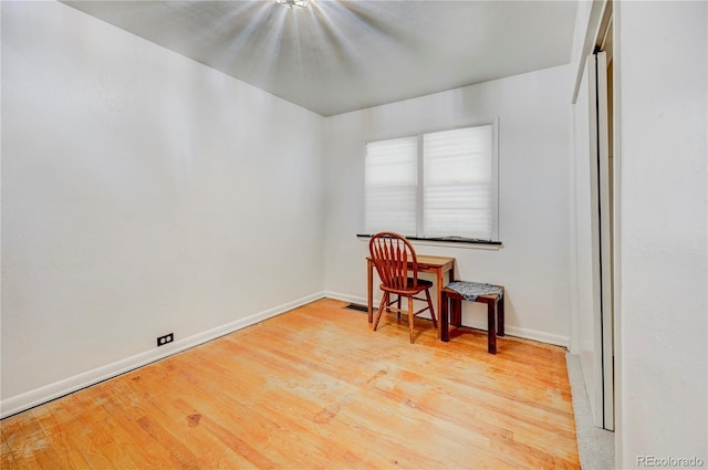 4130 S Elati St, Englewood, CO 80110 - sitting room with baseboards and wood finished floors