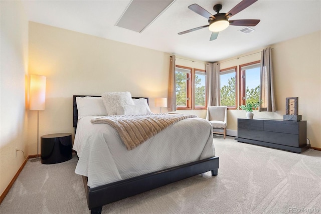 2122 Cramner Ct, Evergreen, CO 80439 - bedroom featuring carpet, baseboards, and ceiling fan